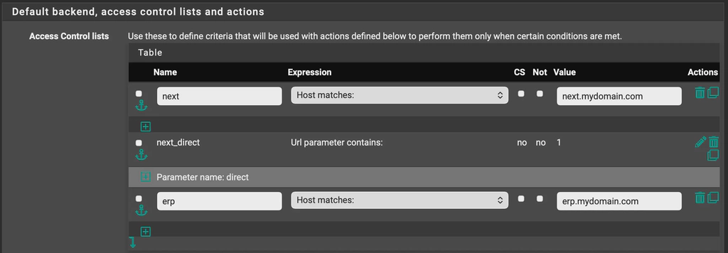 HAProxy shared frontend for mTLS protected backends access control list.