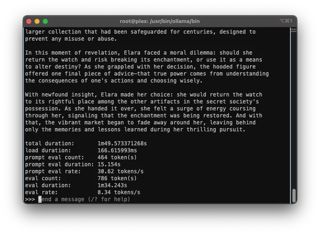 Intel Arc A380 ollama hello prompt